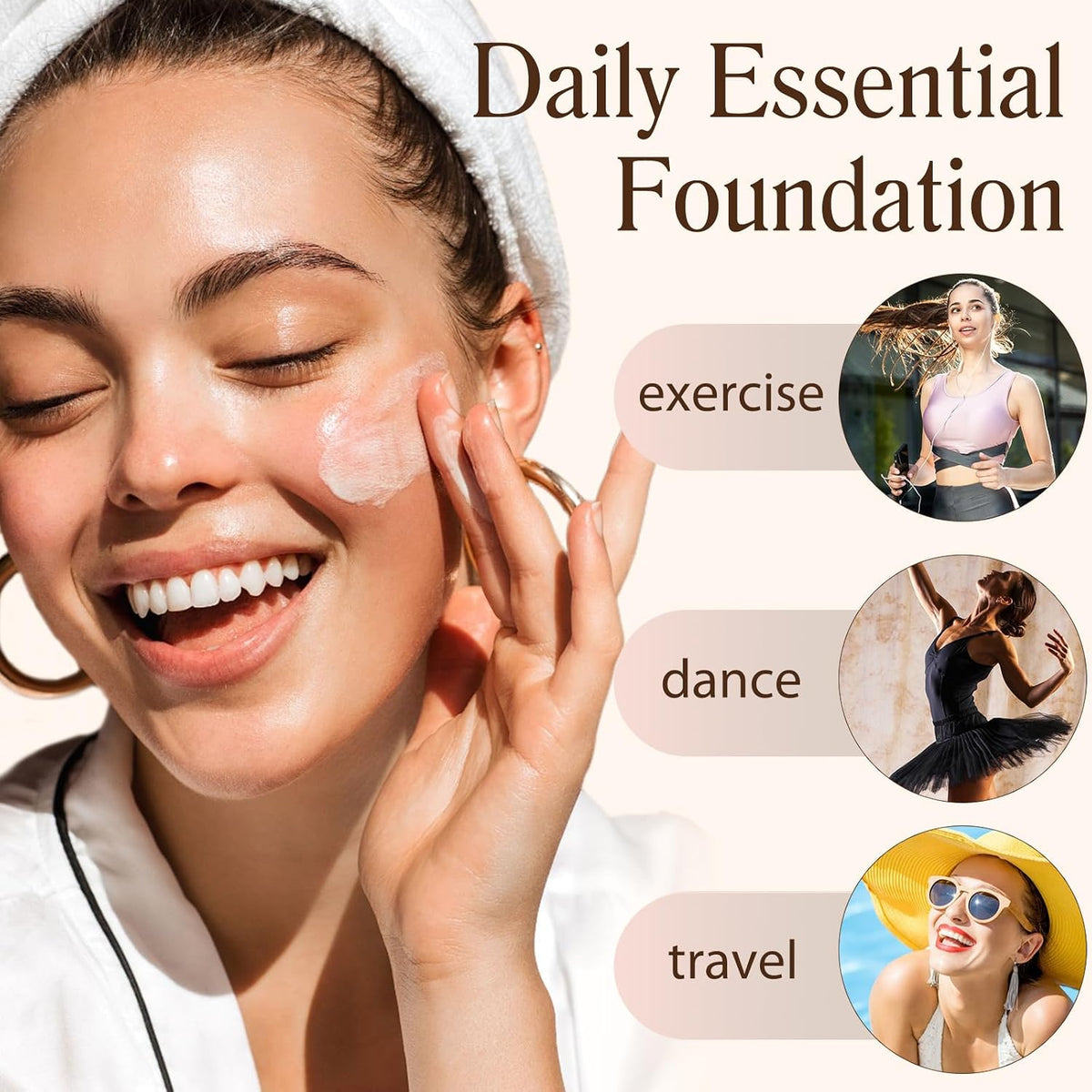 Color Changing Foundation 4 in 1 Medium Spectrum, Flawless Foundation Color Changing Makeup Full Coverage Concealer SPF50+, Hydrating Longwearing Waterproof Liquid Foundation for Mature Skin, 30Ml